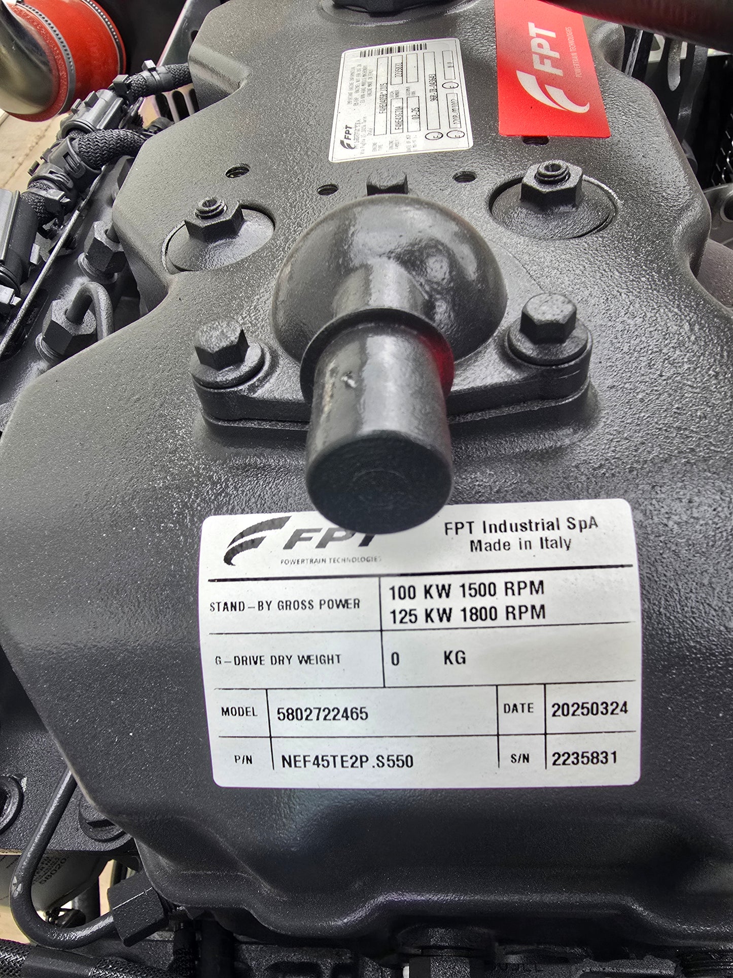 100KW NEW FPT Powered Open Skid Diesel Generator TIER 3