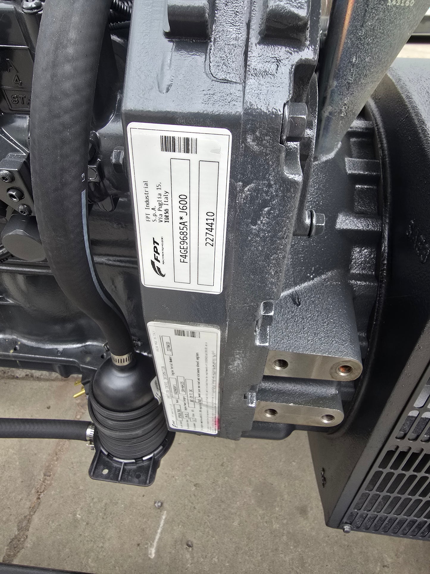 135KW NEW FPT Powered Open Skid Diesel Generator TIER 43