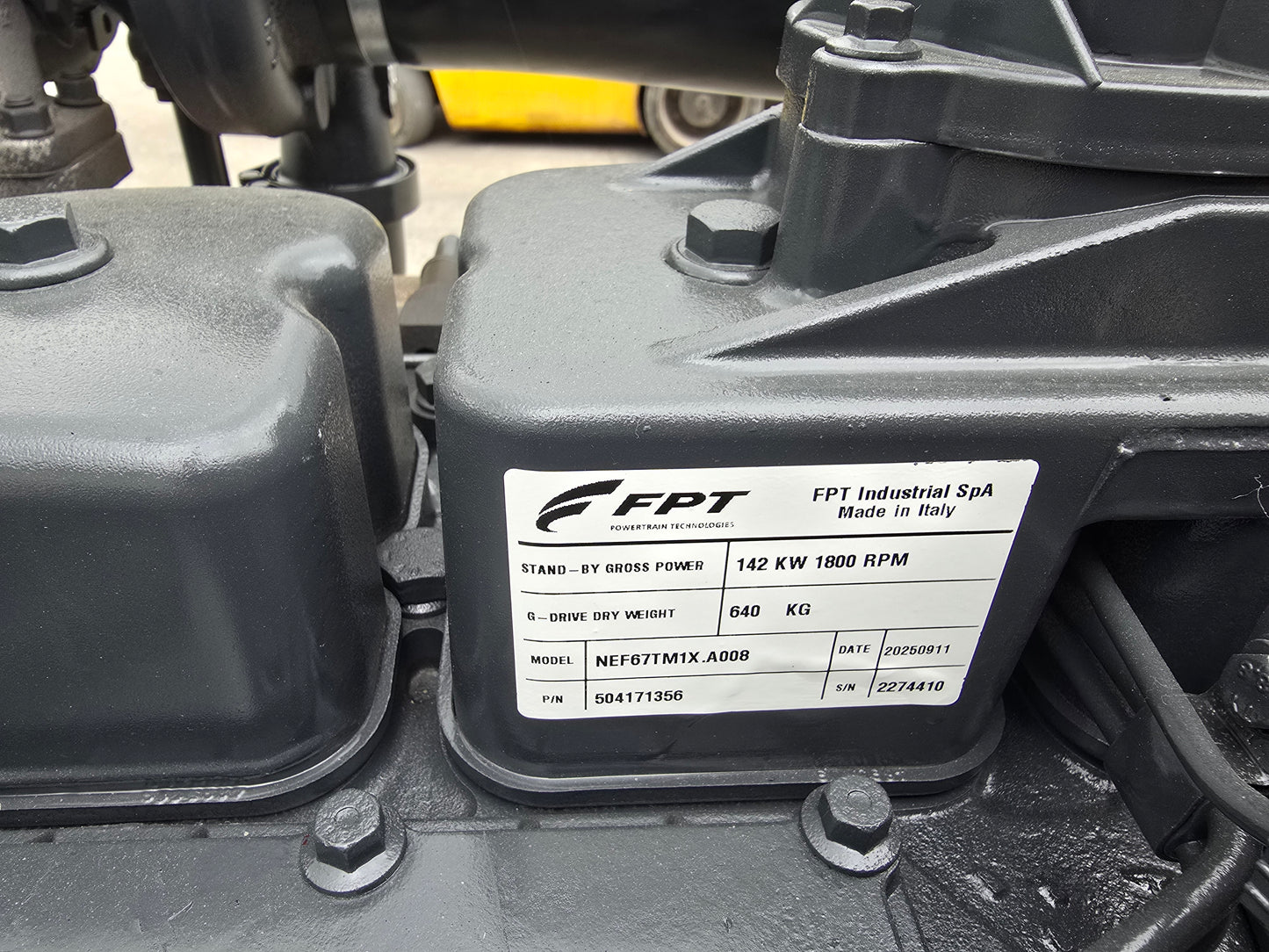 135KW NEW FPT Powered Open Skid Diesel Generator TIER 43