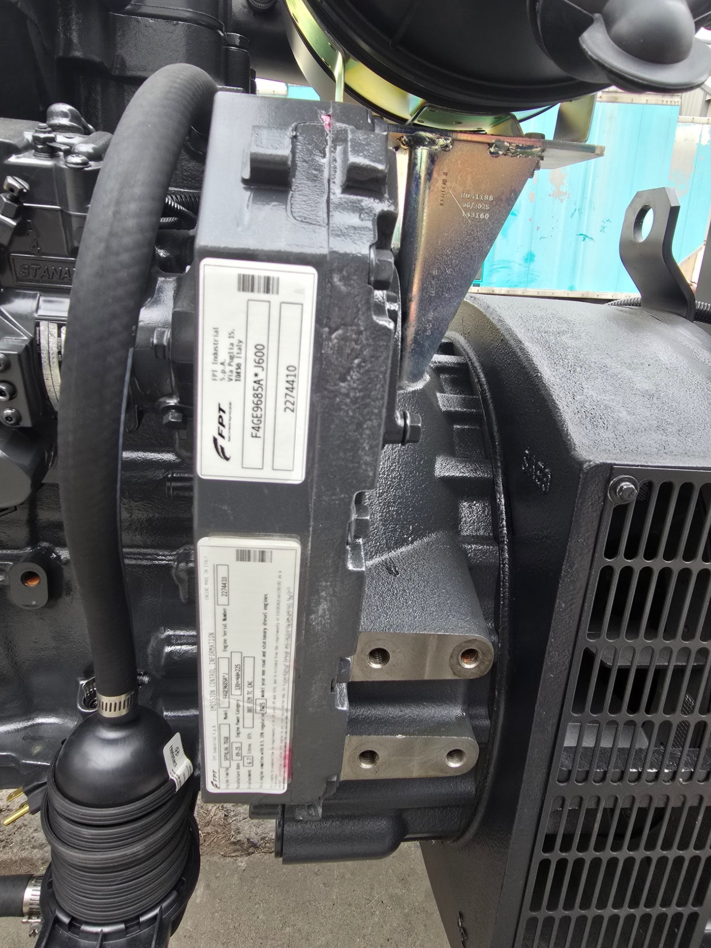 135KW NEW FPT Powered Open Skid Diesel Generator TIER 43