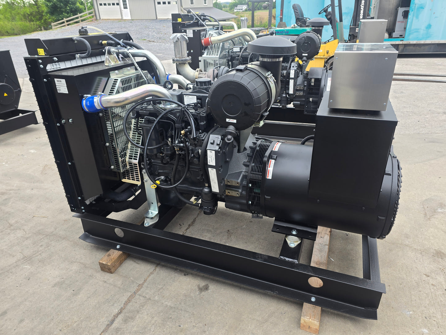 80KW NEW FPT Powered Open Skid Diesel Generator TIER 3