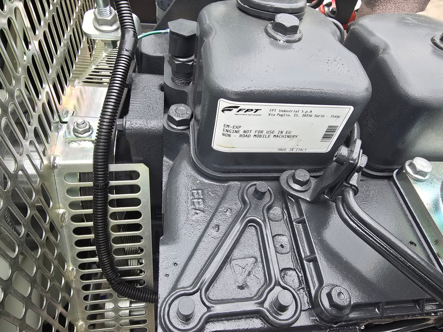80KW NEW FPT Powered Open Skid Diesel Generator TIER 3