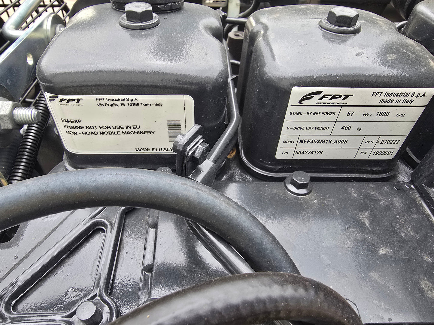 45KW NEW FPT Powered Open Skid Diesel Generator TIER 3