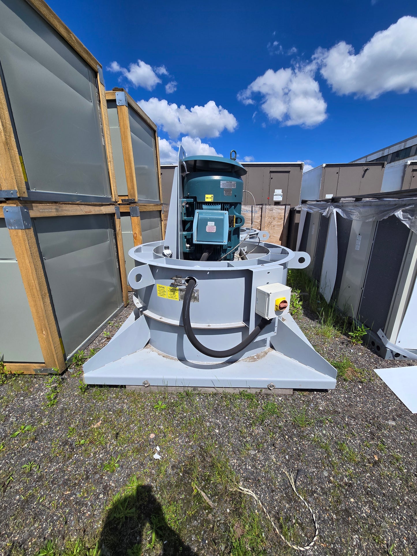 NEW Strobic Air Tri-Stack Lab Exhaust Fan 75 HP Baldor Super-E Motor 35000 CFM 460V