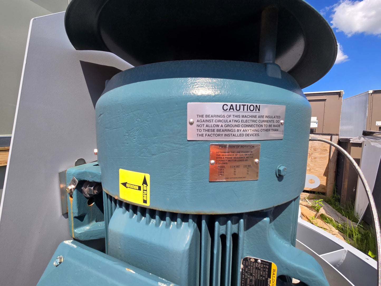 NEW Strobic Air Tri-Stack Lab Exhaust Fan 75 HP Baldor Super-E Motor 35000 CFM 460V