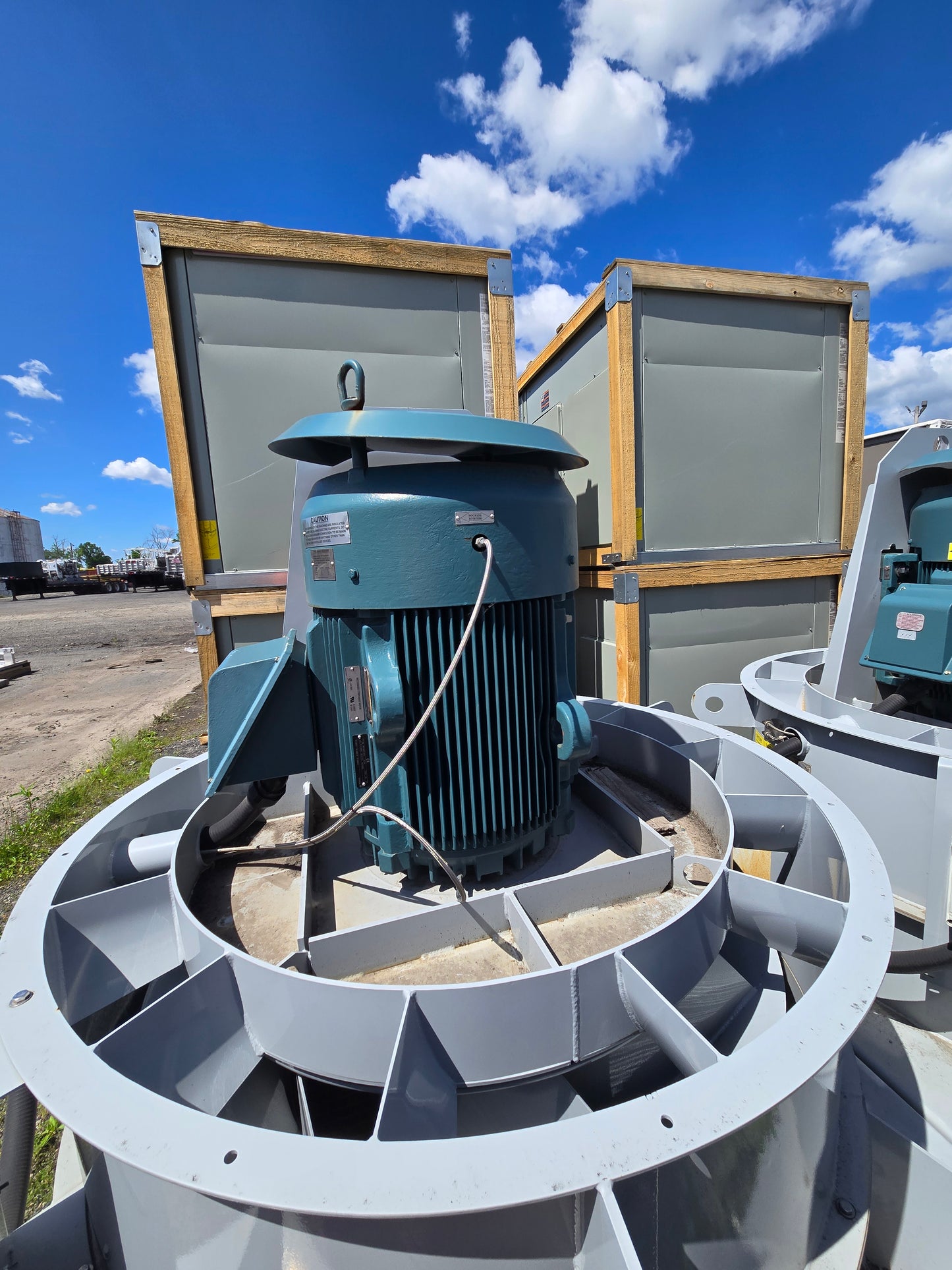NEW Strobic Air Tri-Stack Lab Exhaust Fan 75 HP Baldor Super-E Motor 35000 CFM 460V