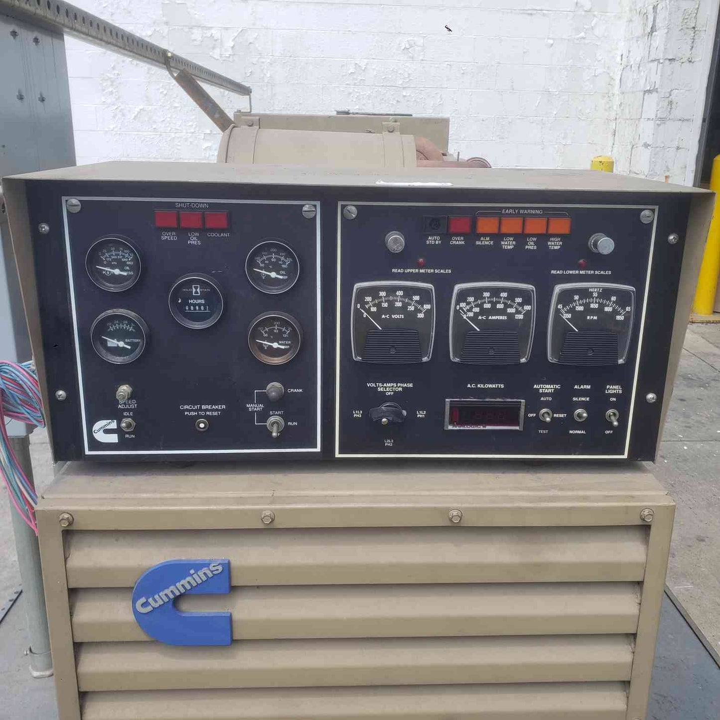 300KW Cummins 500FDR7018JJ W 480/277V 451A 3PH Diesel 901 Hrs. TESTED (SKU: 114466)