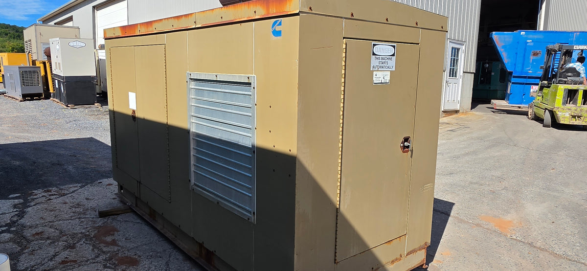 200KW Onan 855 Cummins Enclosed Nat Gas Generator '95 1088hrs