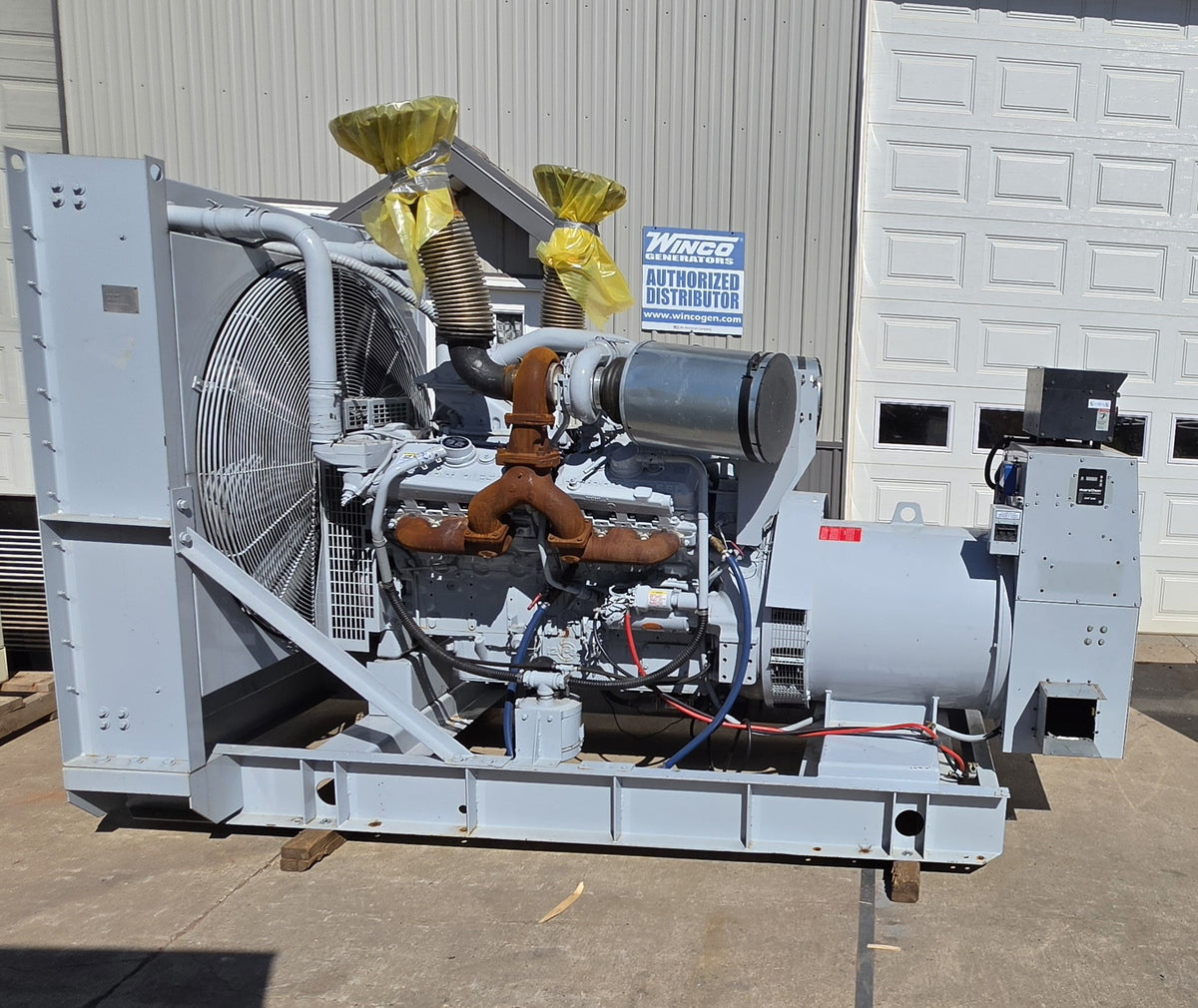 Spectrum 530kW Diesel Generator Detroit 12V2000 500DSE 480V Open Skid 540Hrs