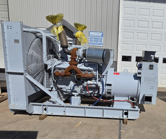 Spectrum 530kW Diesel Generator Detroit 12V2000 500DSE 480V Open Skid 540Hrs