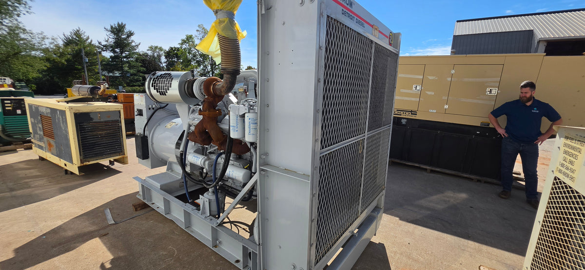Spectrum 530kW Diesel Generator Detroit 12V2000 500DSE 480V Open Skid 540Hrs
