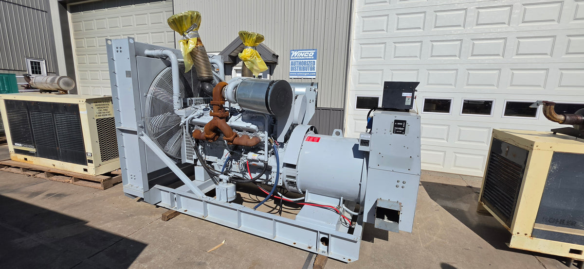 Spectrum 530kW Diesel Generator Detroit 12V2000 500DSE 480V Open Skid 540Hrs