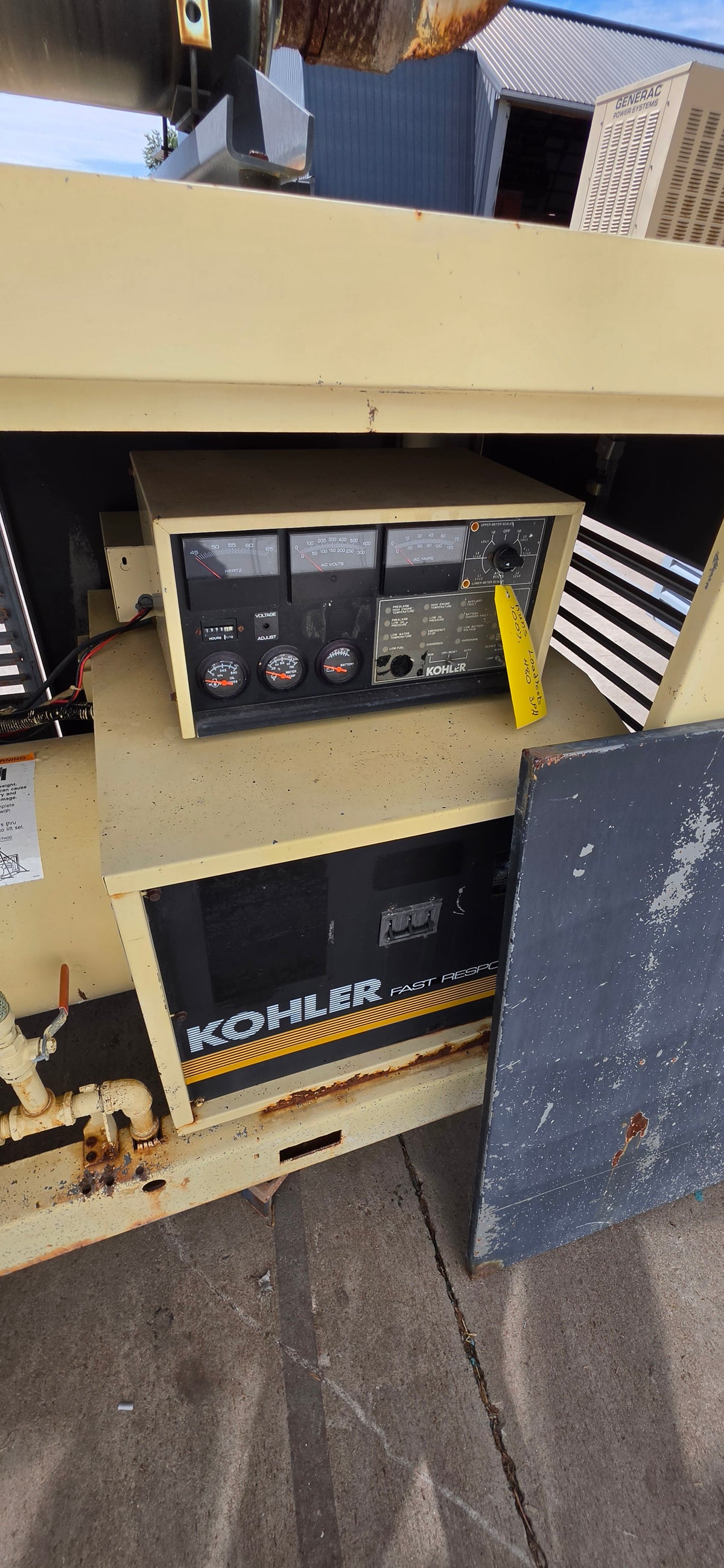 Kohler 33kW Natural Gas Generator Ford Industrial Engine 480V Enclosure 1993hrs Tested