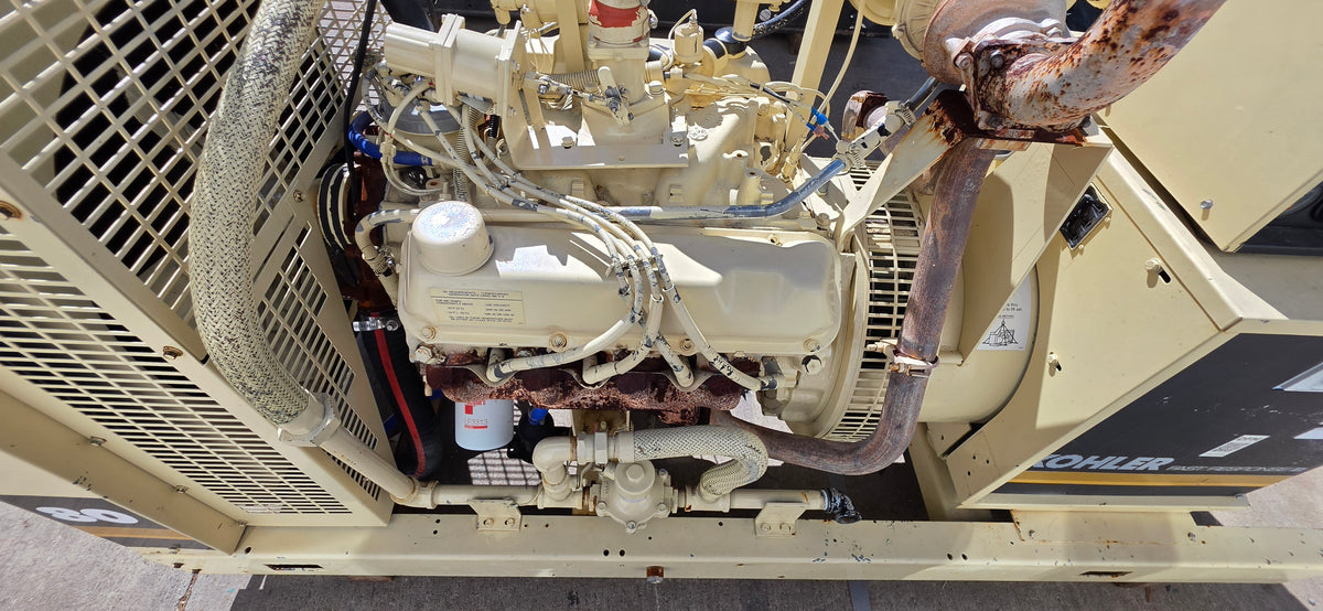 Kohler 80RZ62 80kW Natural Gas Generator Ford 7.5L V8 Engine 208V 3PH Load Tested