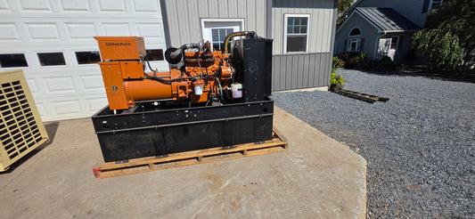 Generac 50kW Diesel Generator 4-Cyl Turbo Engine Sub Base Fuel Tank 869 Hours