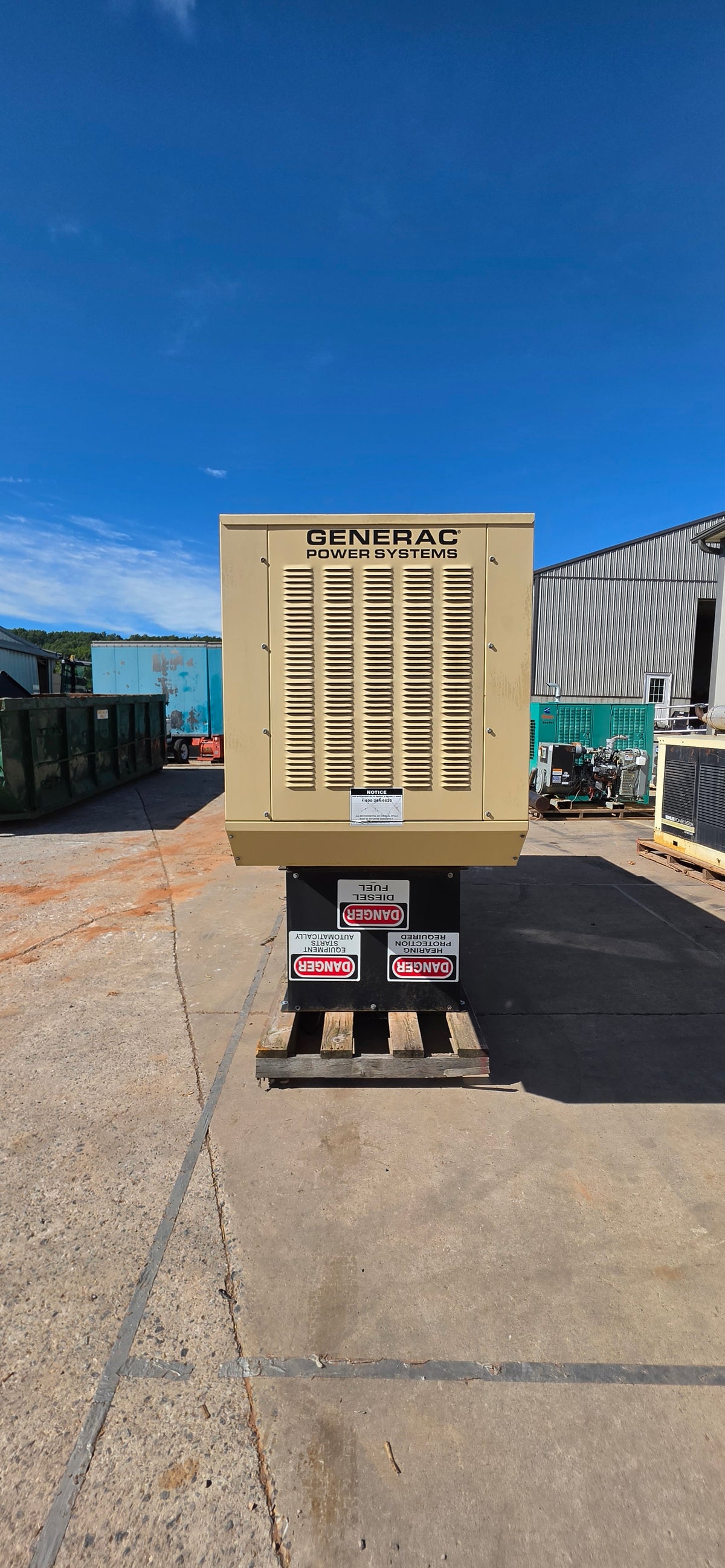 60KW Generac 4034-T Mitsubishi Enclosed Diesel Generator 720hrs