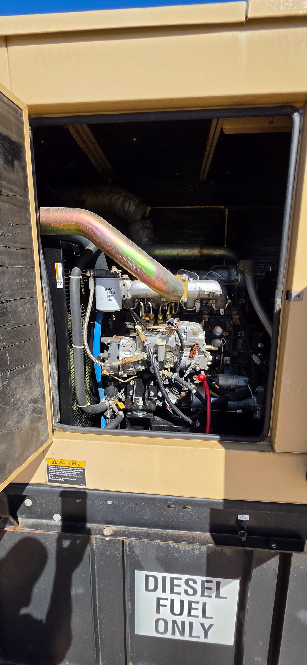 60KW Generac 4034-T Mitsubishi Enclosed Diesel Generator 720hrs