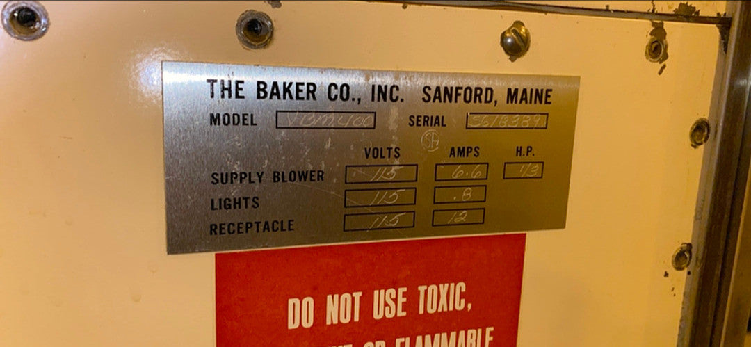 4' Baker Co SterilGard Biosafety Stainless Cabinet VBM400 115v Type A/B3 (Virology) Stainless(S6LLST2654)