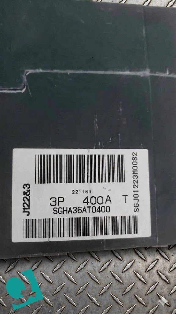 GE Spectra RMS SGHA36AT0400 400A Frame Circuit Breaker 600V w/ SRPG400A 300A Plug (SKU: 113324)