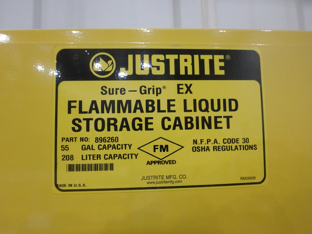 JustRite Flammable Cabinets 55 Gallons(S6LLST1075)