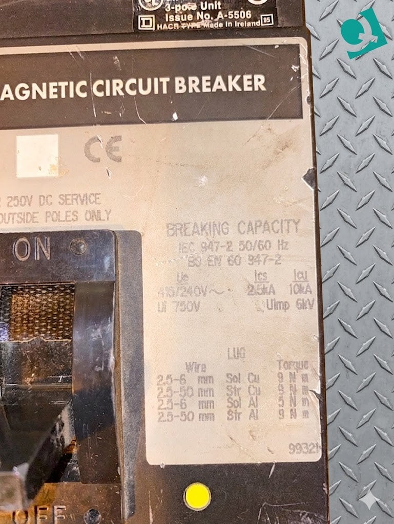 Square D, FA34090, 90A Breaker(S6LLST1563)