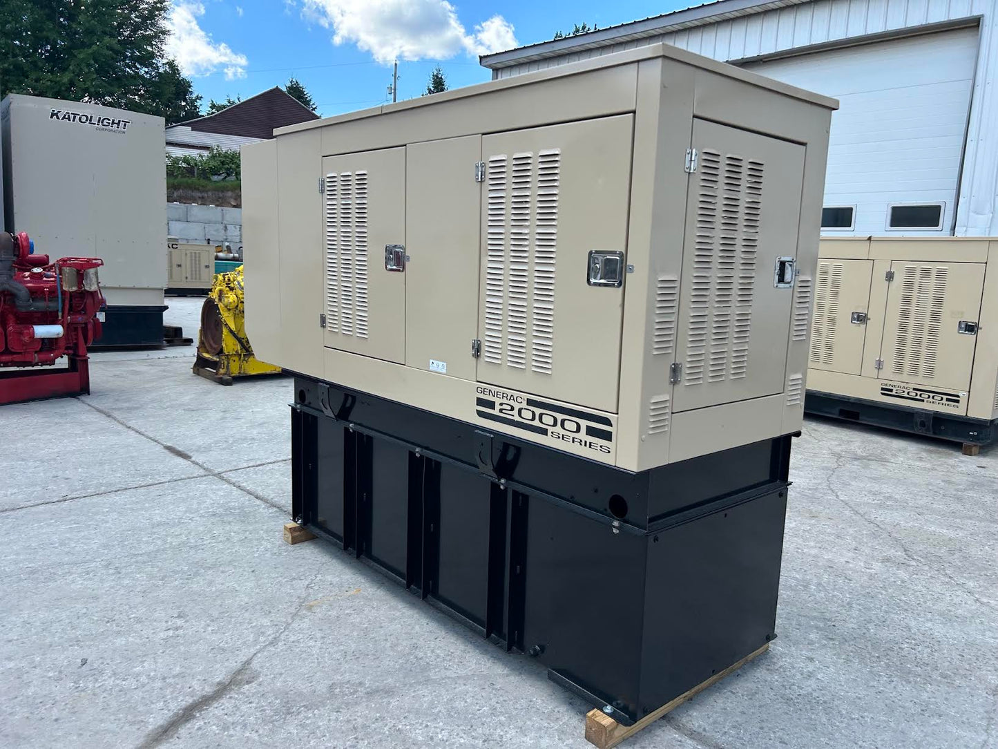 Generac 50kW Diesel Generator 3ph 277/480V Standby SD0050 163hrs Tested