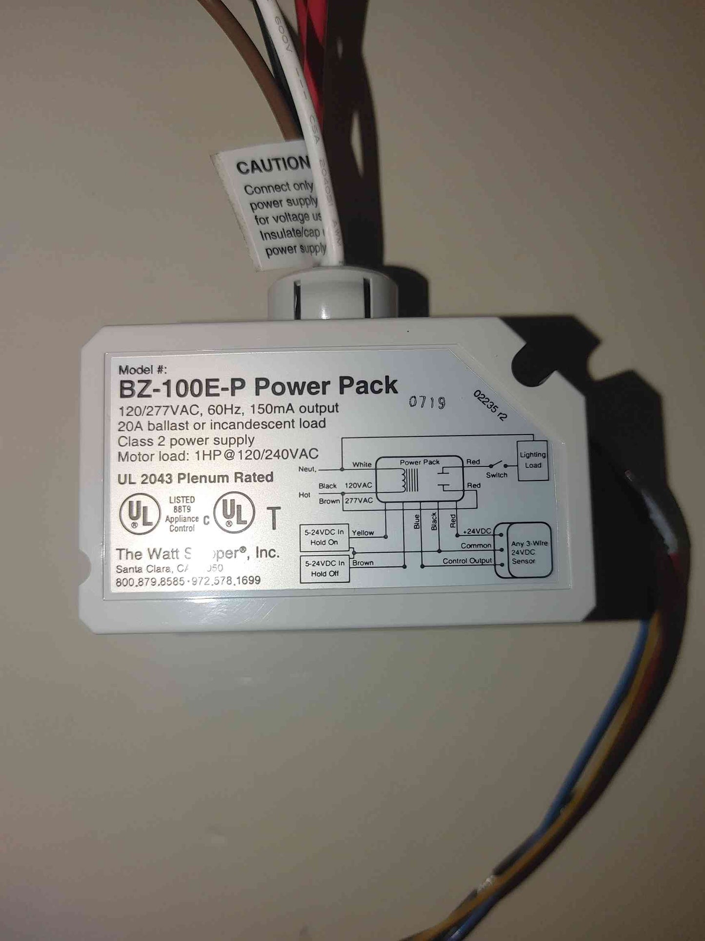 Watt Stopper BZ-100E-P Power Pack(S6LLST4885)