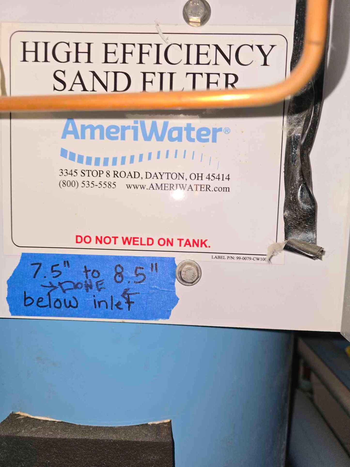 AmeriWater High Efficiency Sand Filter 460V Water Filtration Pump Controller & Manifolds(SKU: 111339)
