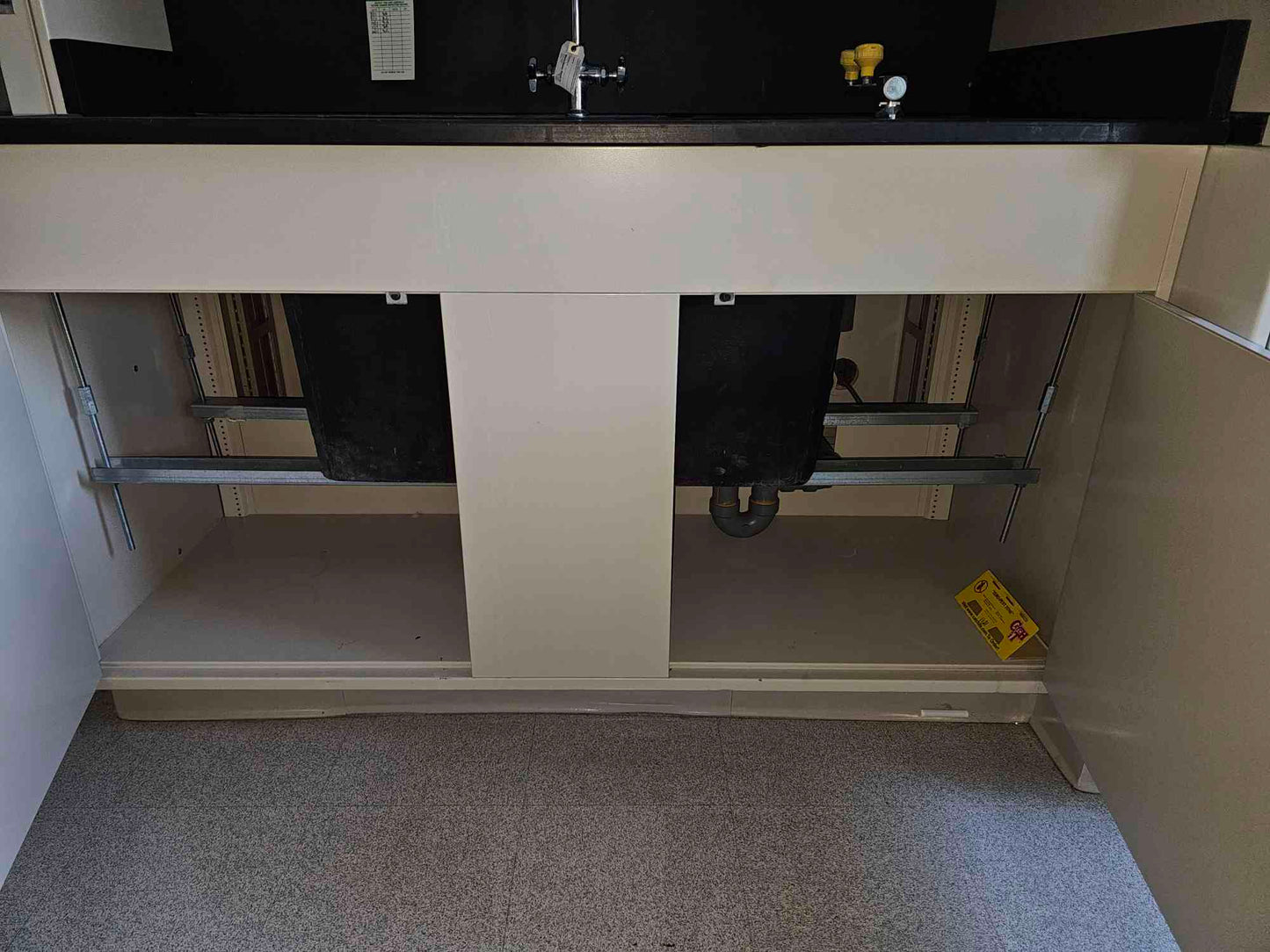 5' Fisher Hamilton Sink w/ Faucet Eyewash & Pegboard (SKU: 112871)