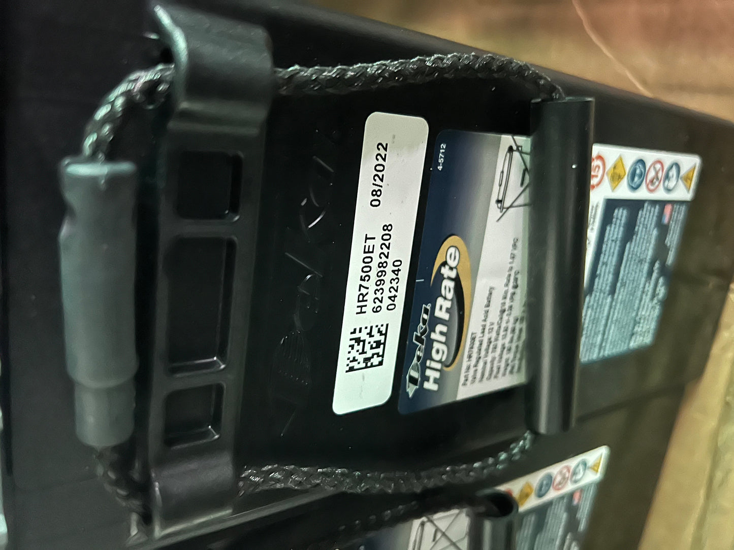 â€˜17 Battery Deka HR7500ET 12v 193A 750W Audio Solar UPS Tested 100% -19140