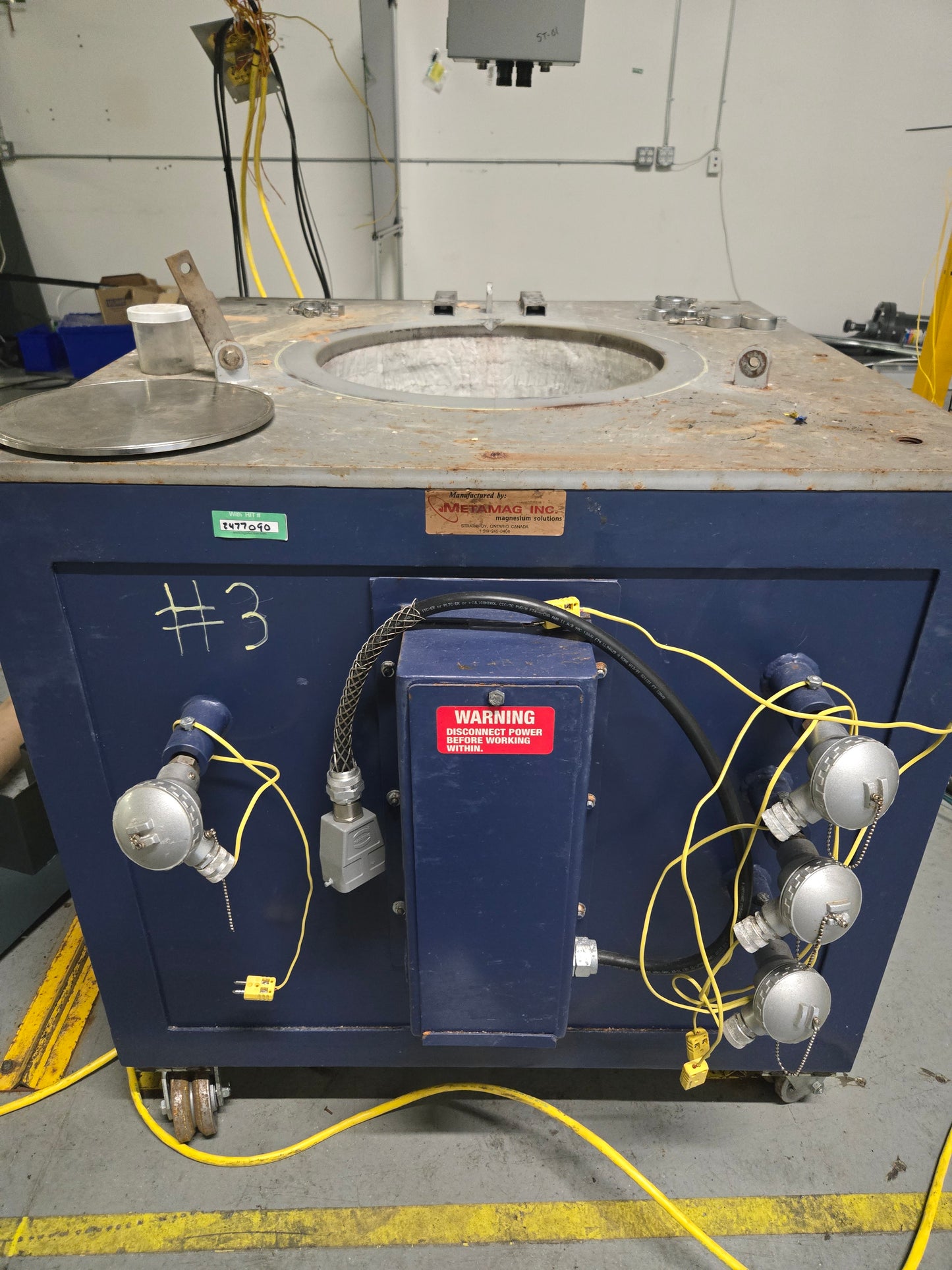 Metamag Inc. Magnesium Melting/Holding Furnace.