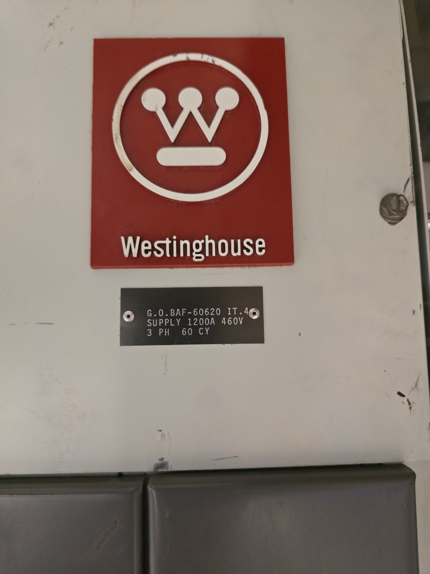 Westinghouse 1200A 480V 3PH Sub-Distribution Switchboard Panelboard 3-Pole