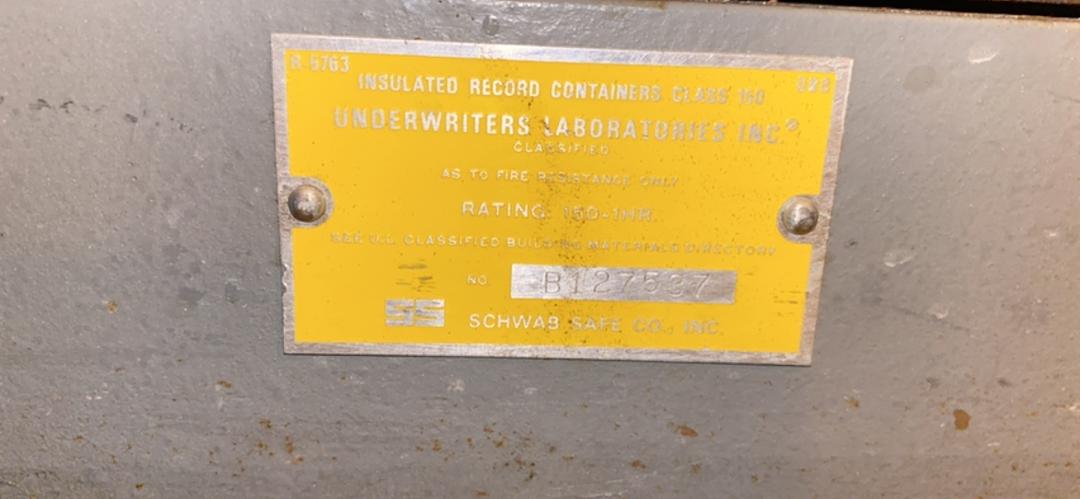 Schwab Fireguard Fireproof Small Cabinet Safe AS-IS