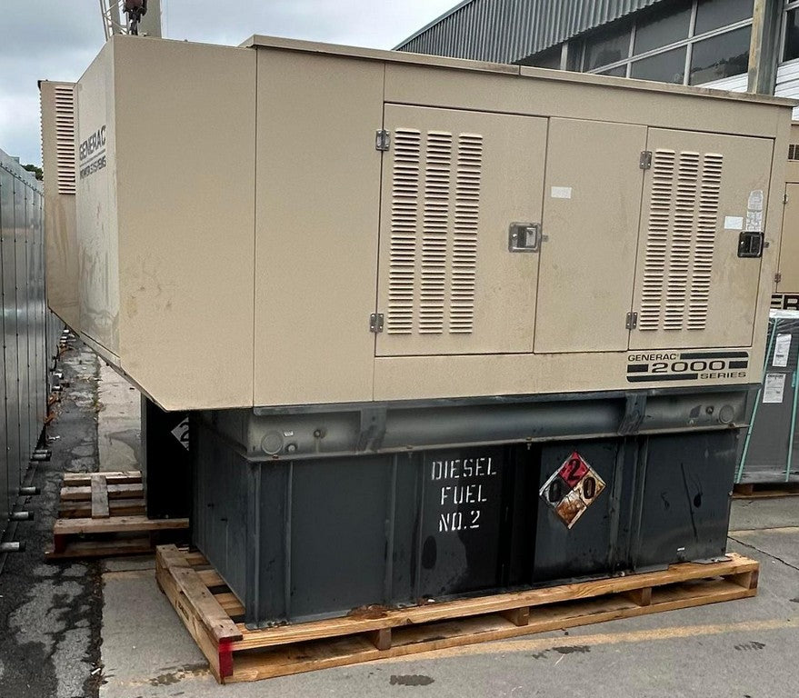 50KW Generac 1490130300 208.3A 120/240V 1PH Diesel 279.8 Hrs. TESTED (SKU: 114040)