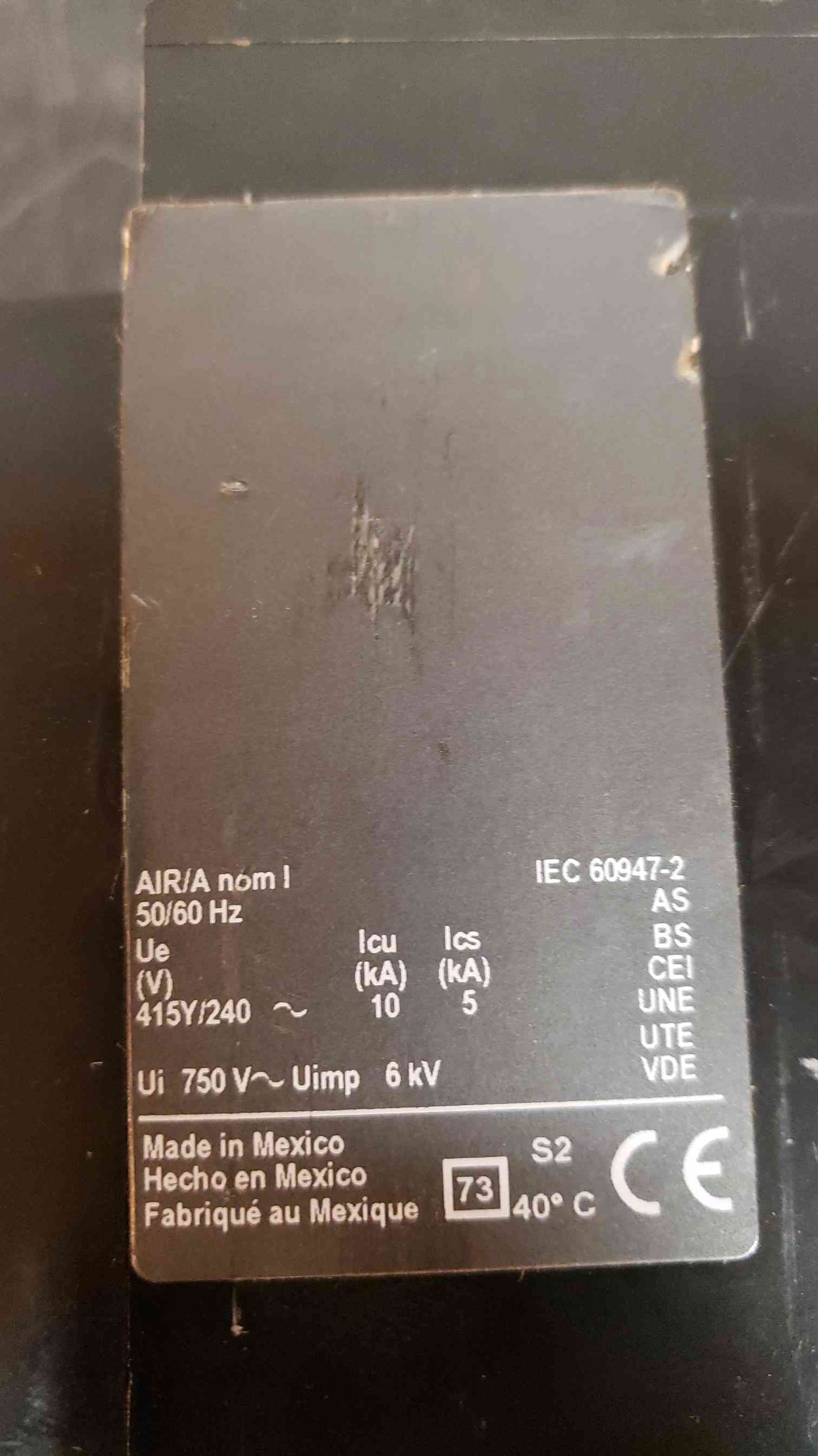 Square D 100 Amp Breaker QB 100 (SKU: 1980AA)(1980AA)