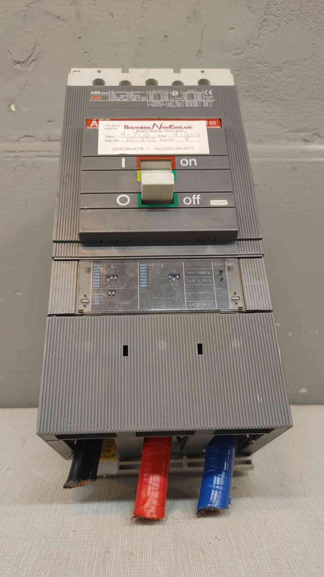 400A ABB S5N 3 Pole AL01033397 AB4507 SACE PR211 (3614AA)(3614AA)