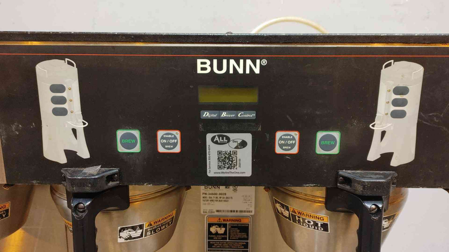 Bunn Dual TF DBC 120/208-240VAC 3PH 4W Coffee Brewer