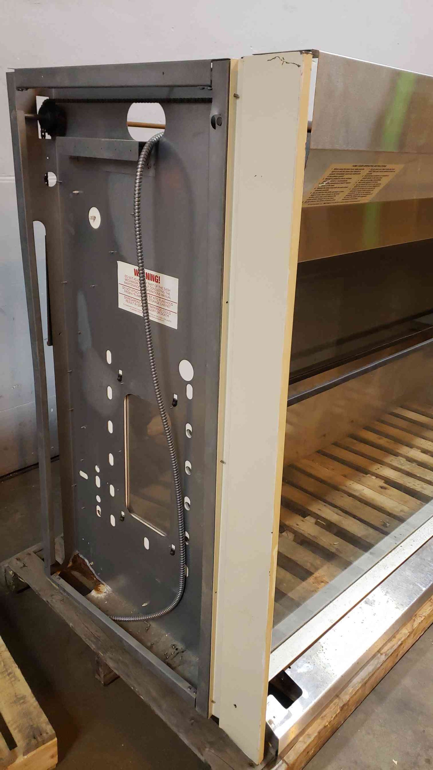 8' Jamestown Isolator Ducted Chemical Fume Hood Stainless Interior & Frame (SKU: 106888)