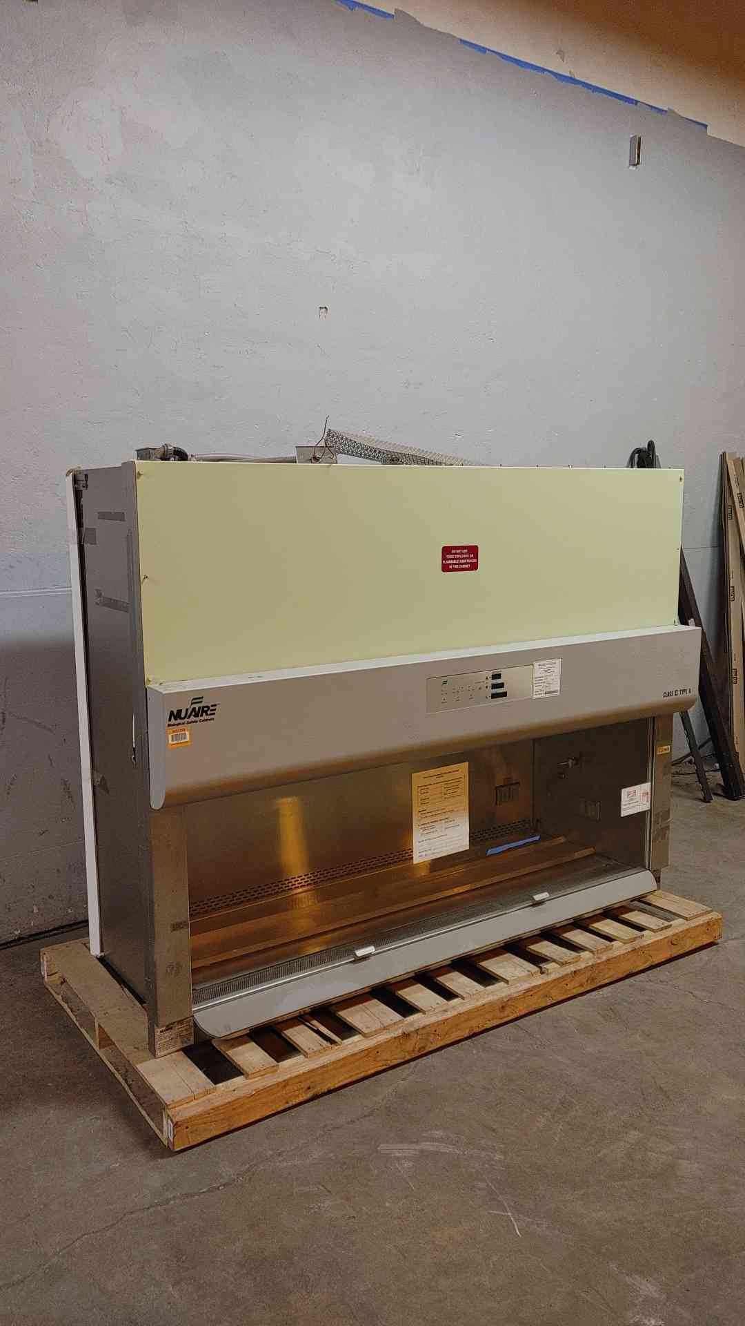 6'6" NuAire Biological Safety Cabinet Class 2 Type A BSC