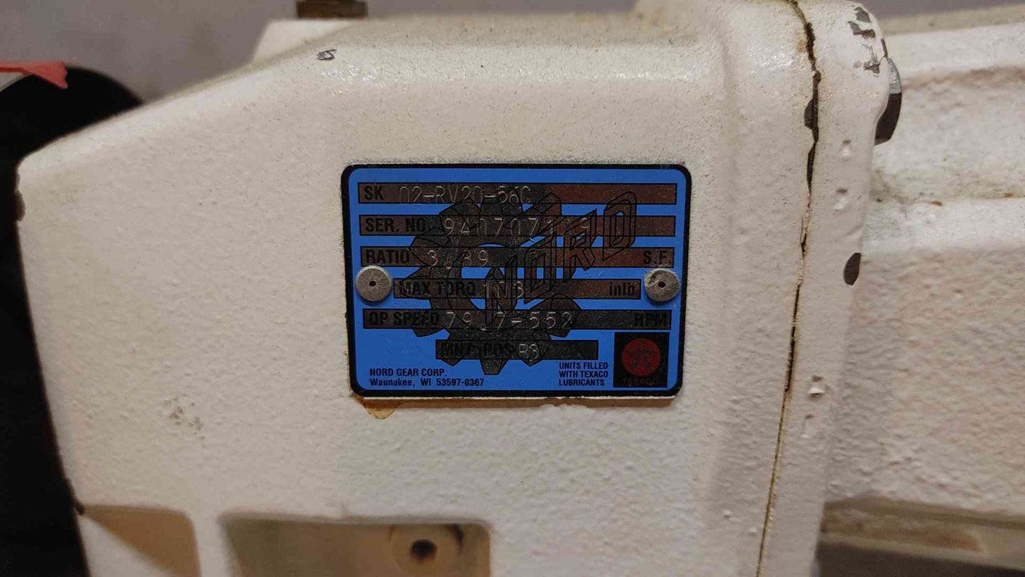 Portable G&H Rotary Lobe Nord Pump Furnas Baldor 1HP Motor Unibloc 4000/1
