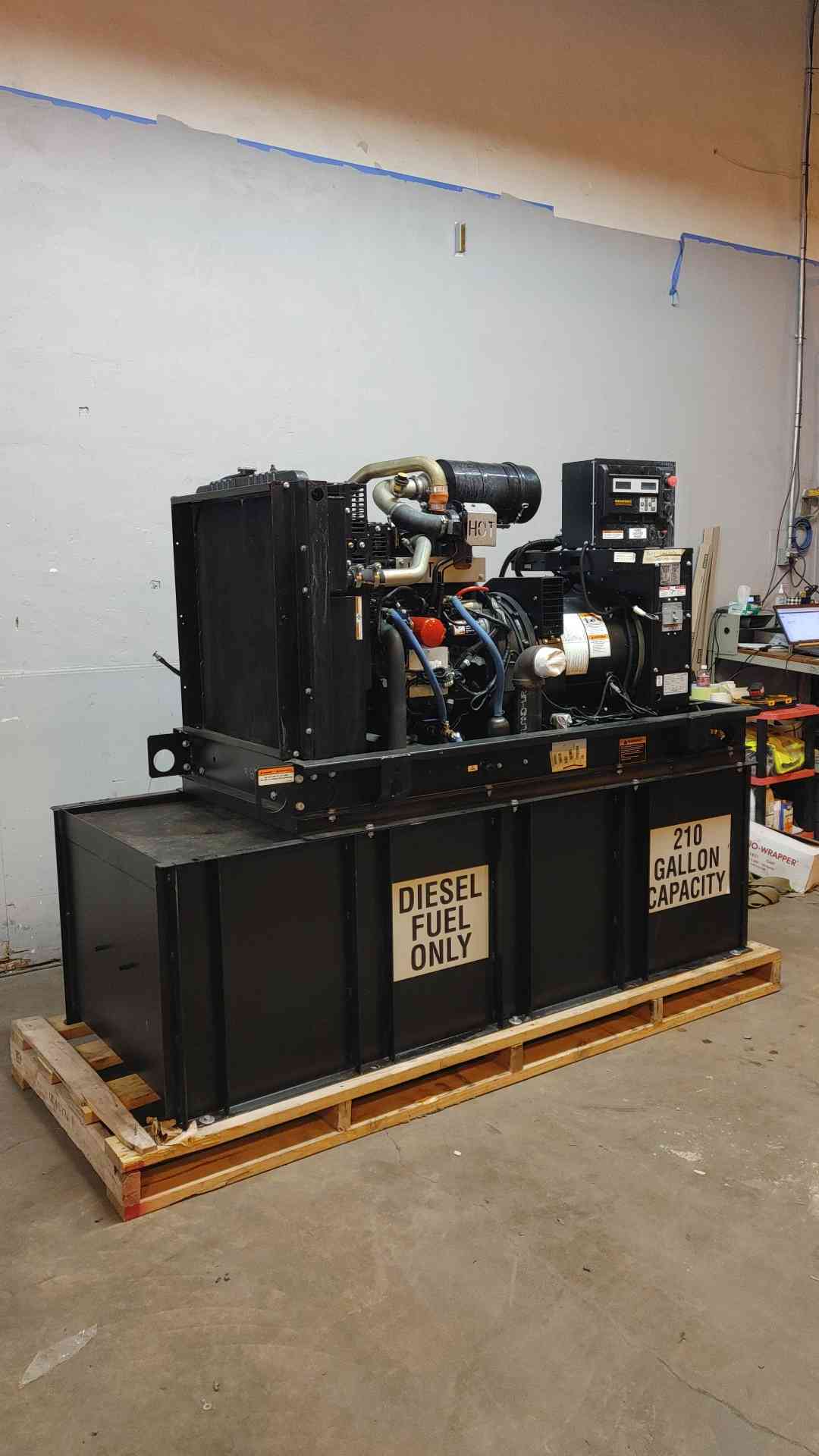 48KW 50KW Generac John Deere 4024 Diesel Generator 1PH 422Hrs '09 TESTED