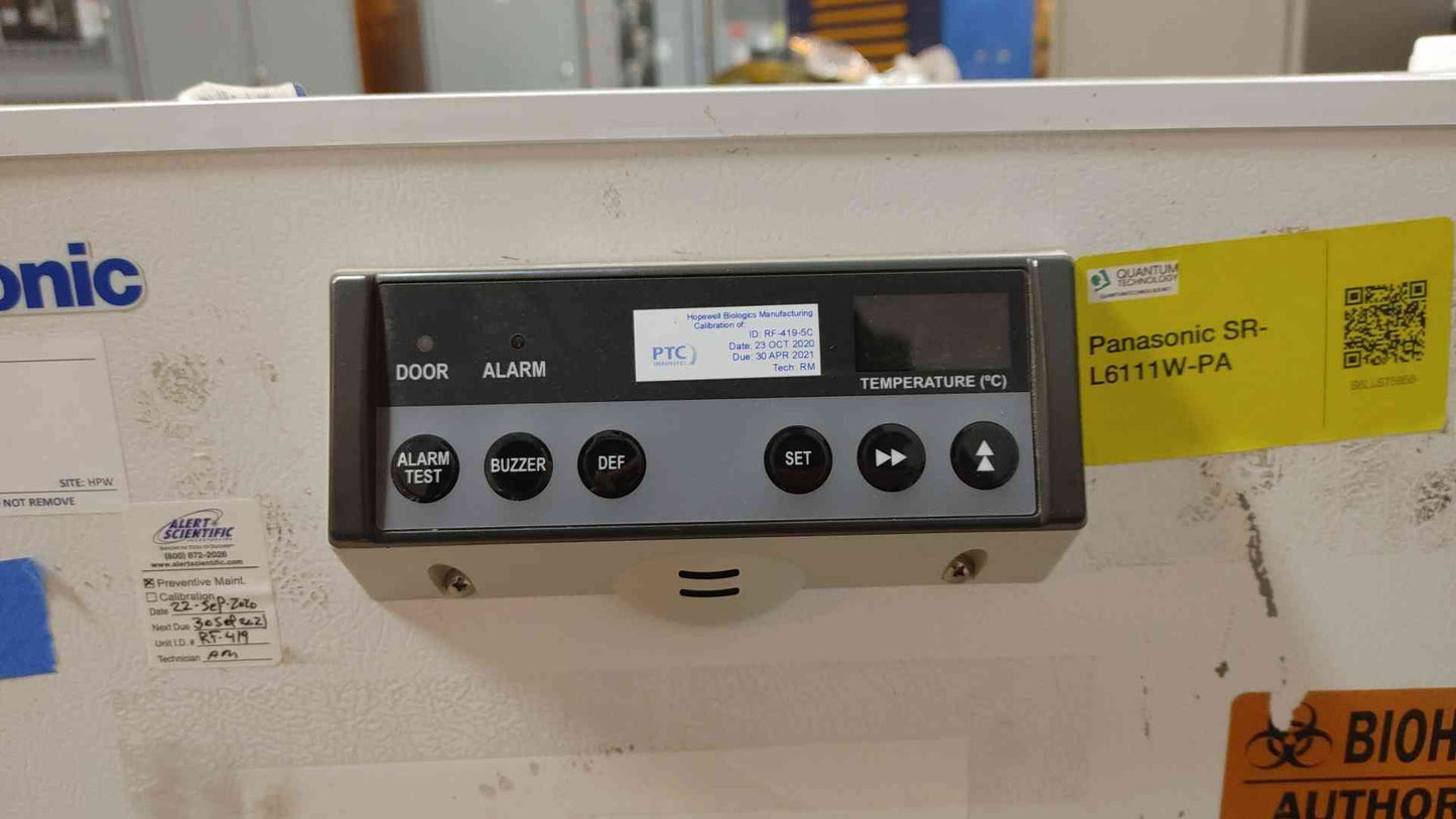 Panasonic SR-L6111W-PA Undercounter Lab Refrigerator