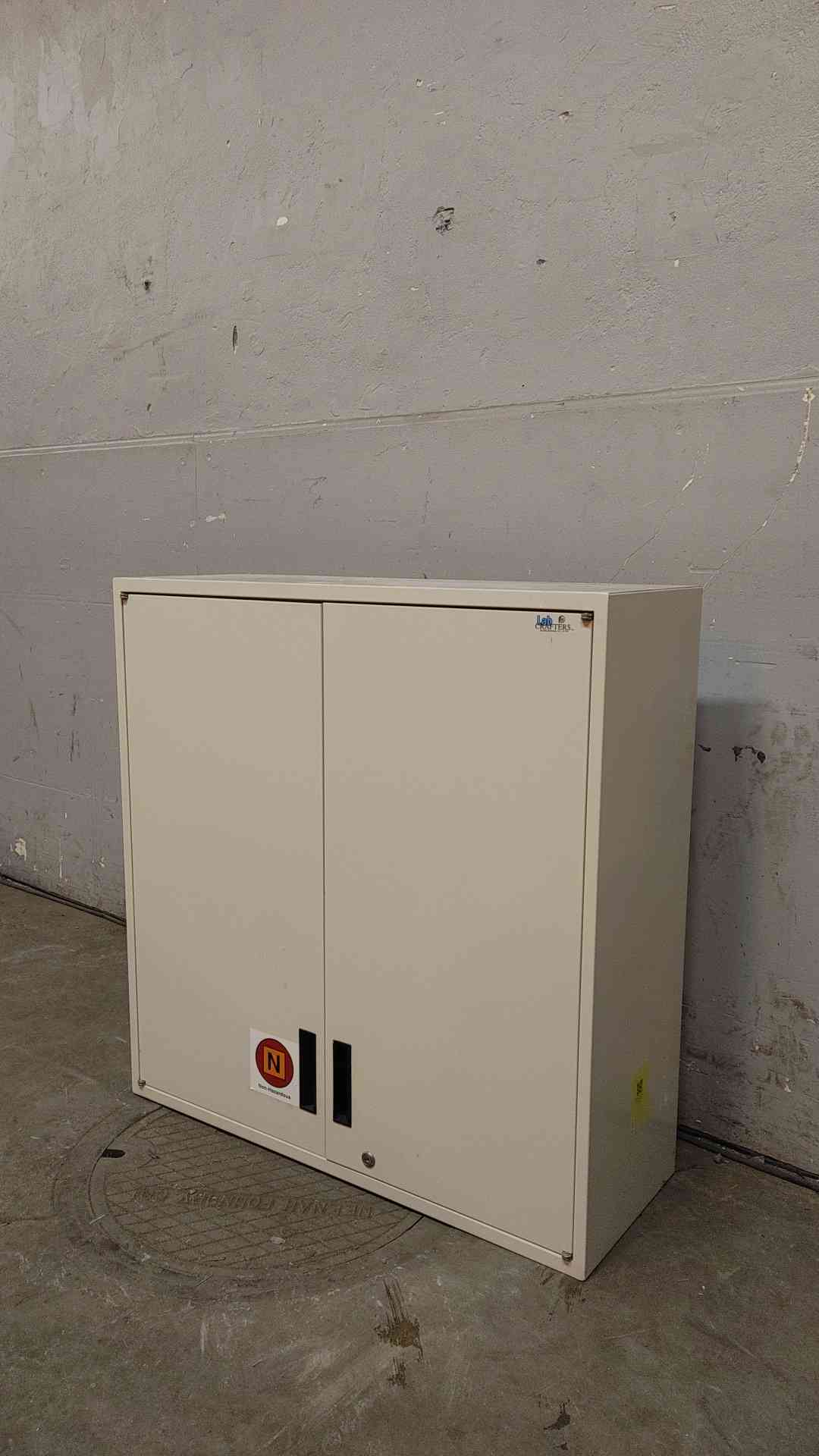 Labcrafters 3' Metal Wall-Mount Lab Cabinet Double Swinging Door