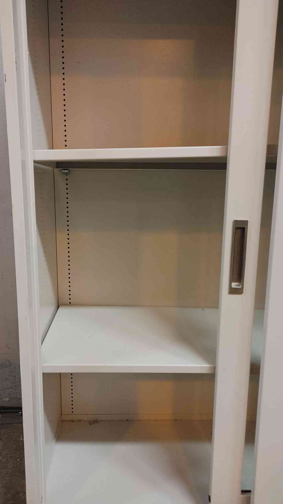 50" Tall Dual Sliding Glass Door Overhead Casework (108628)