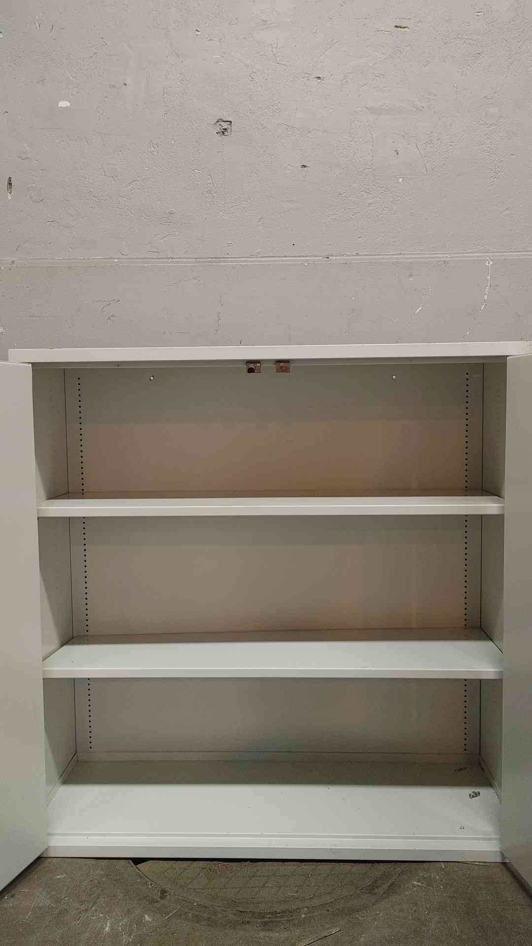 3' Hamilton Dual Solid Metal Door Overhead Casework (108644)