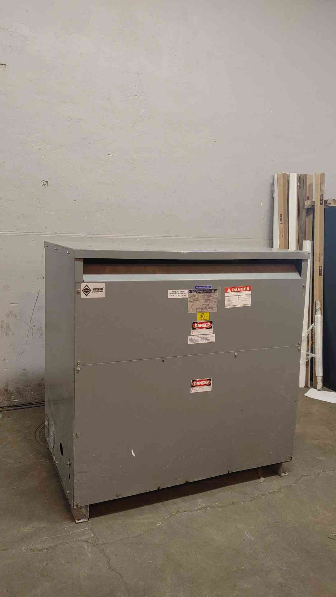 Square D Sorgel Transformer 112.5KVA 3PH 480v x 208Y/120V 112T3HBISNLP (108685)