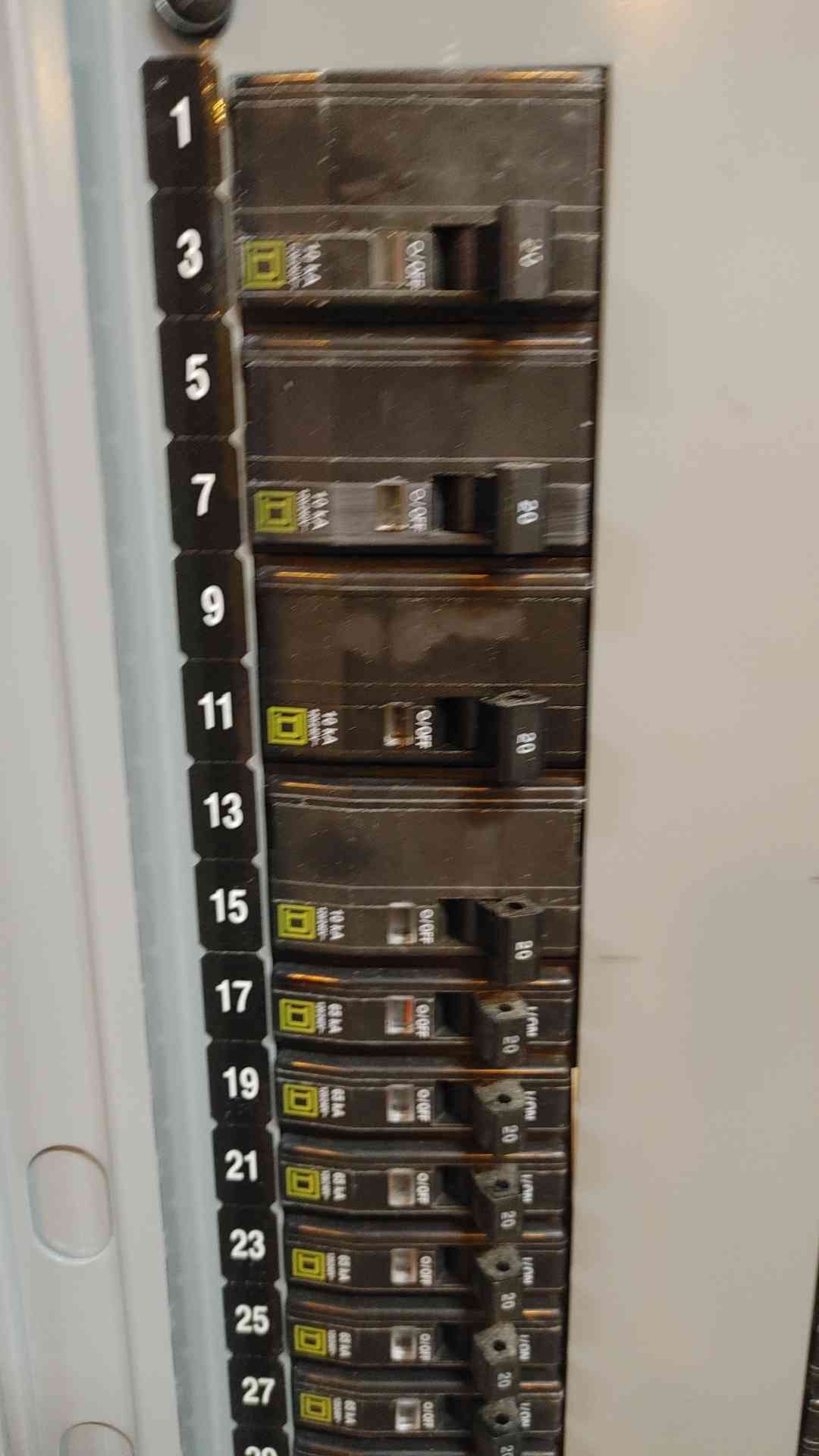 NQOD Square D Breaker Panelboard 208Y/120VAC 100 Amp 3 Phase 4 Wire (108838)