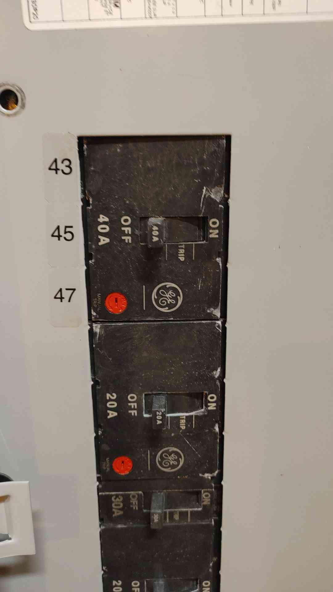 GE A Series Panelboard AEF3422MBX 225 AMP   3 PHASE 4 WIRE (108887)