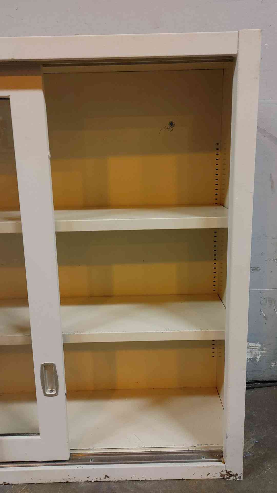 4' Recessed Dual Sliding Glass Door Overhead Casework (109046)