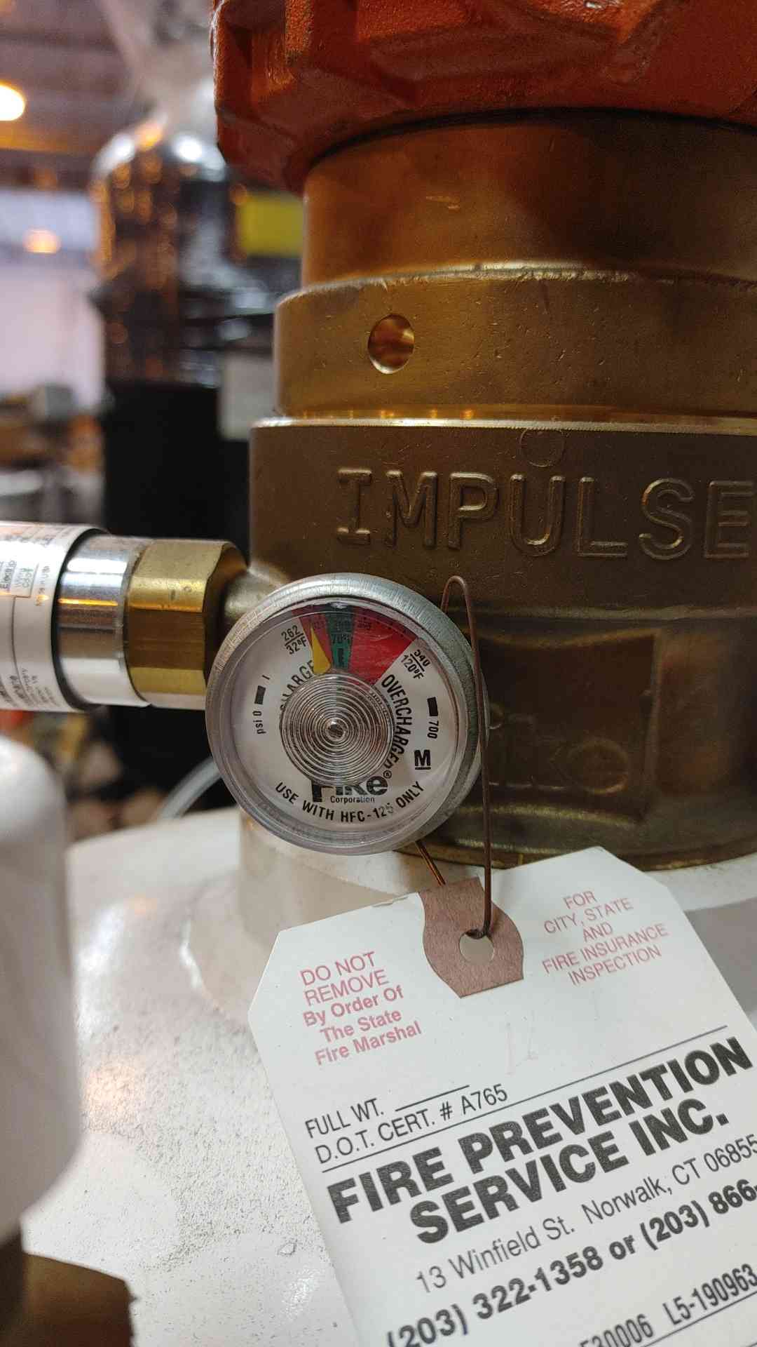 Fike ECARO-25 Plus Clean Agent Fire Suppression Cylinder 173 Lbs FE-25 (HFC-125) (109069)